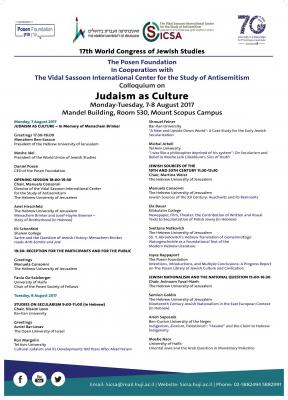 Judaism as Culture Judaism as Culture